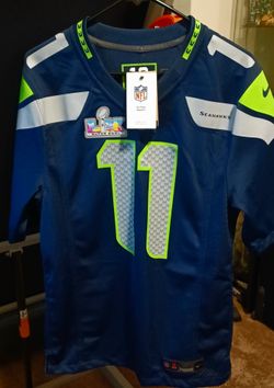 "NEW" Seahawks Super bowl Smith-N-Jigba #11 🏈Jersey Men's Small with tags attached