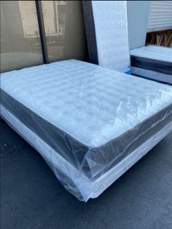 Moving Out Sale ||| New Queen Mattress with Box Spring For Sale with Free Delivery