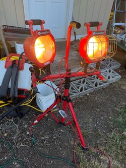 work light Heavy Duty 1200 watt twin head Halogen work light