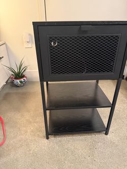 2 Nightstand with Charging Station tables