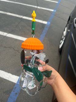 Snoopy Starbucks glass cup