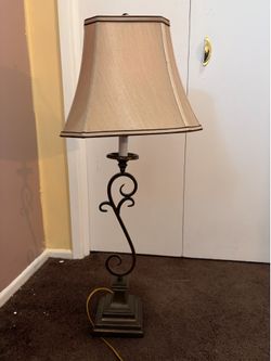 Tan and brown Lamp