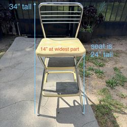 Vintage Step Stool Chair
