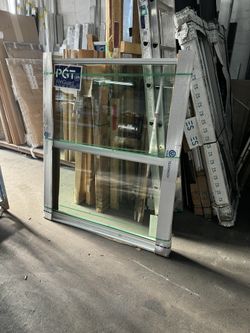 NEW! 53 X 62.75 Hurricane Impact Single Hung Window