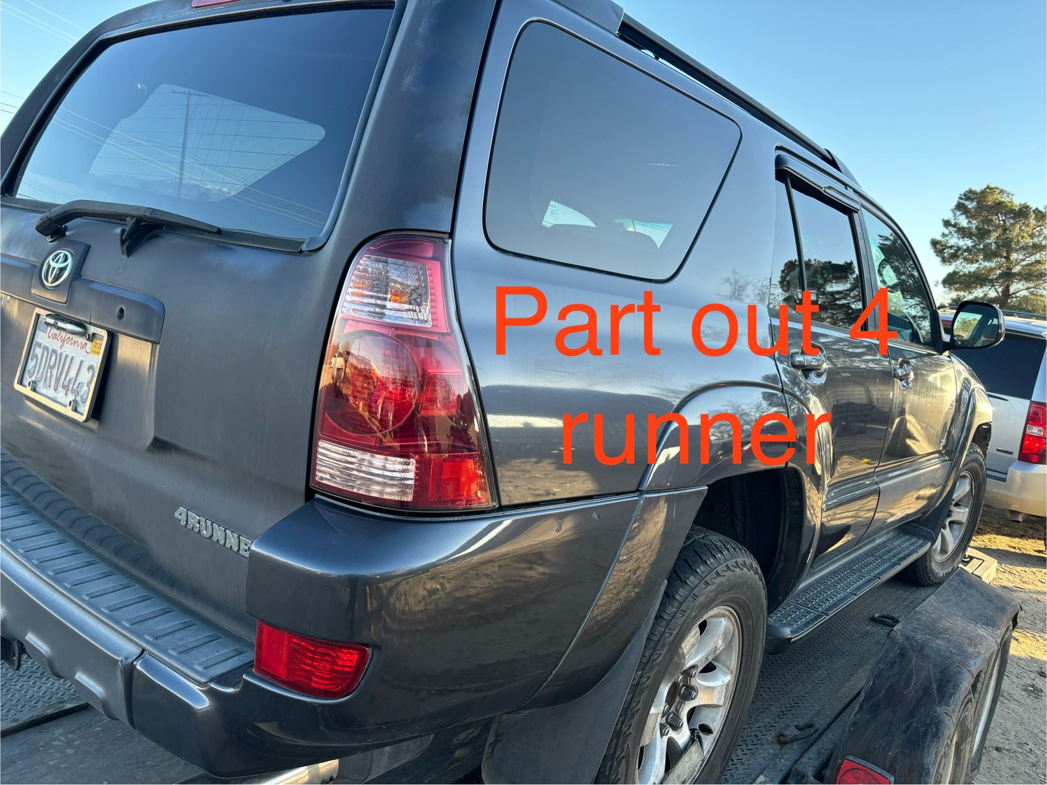 2004 Toyota 4 Runner Complete Part Out Good Motor Trans Diff Clean Interior