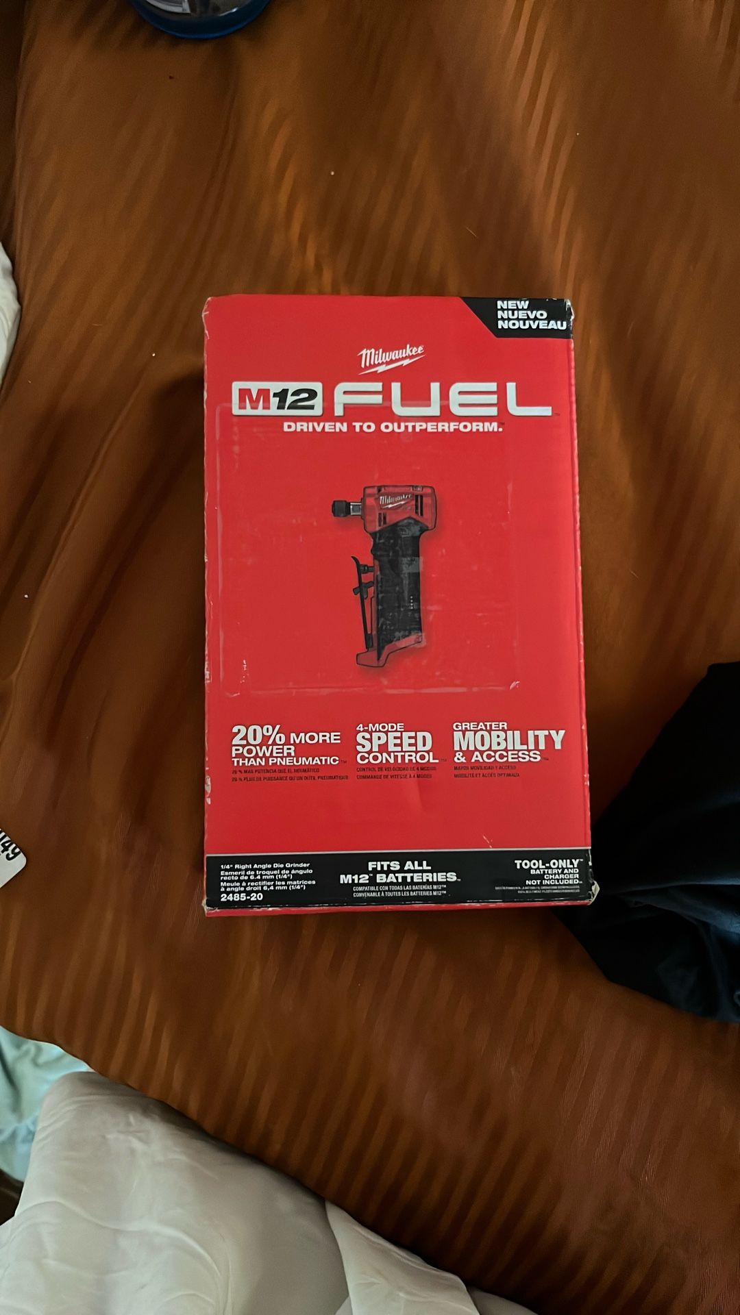 Milwaukee M12 Fuel 1/4” Right Angle Die Grinder