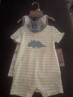 Chickpea Baby Dinosaurs Rompers