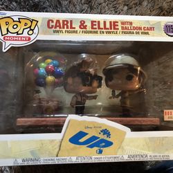 Funko Pop Carl and Ellie with balloon cart
