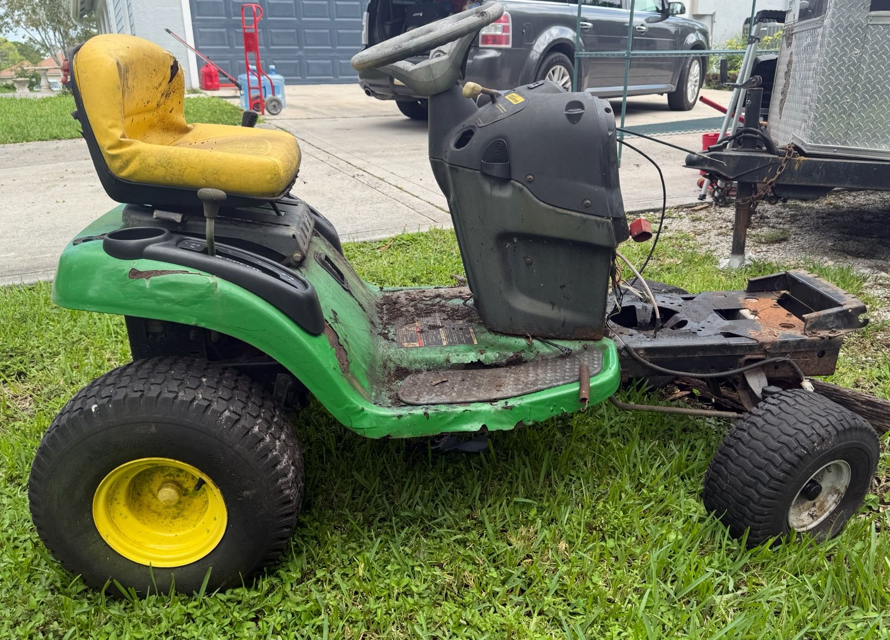 Parts John Deer Used Tires, John Deer Used Yellow Seat 