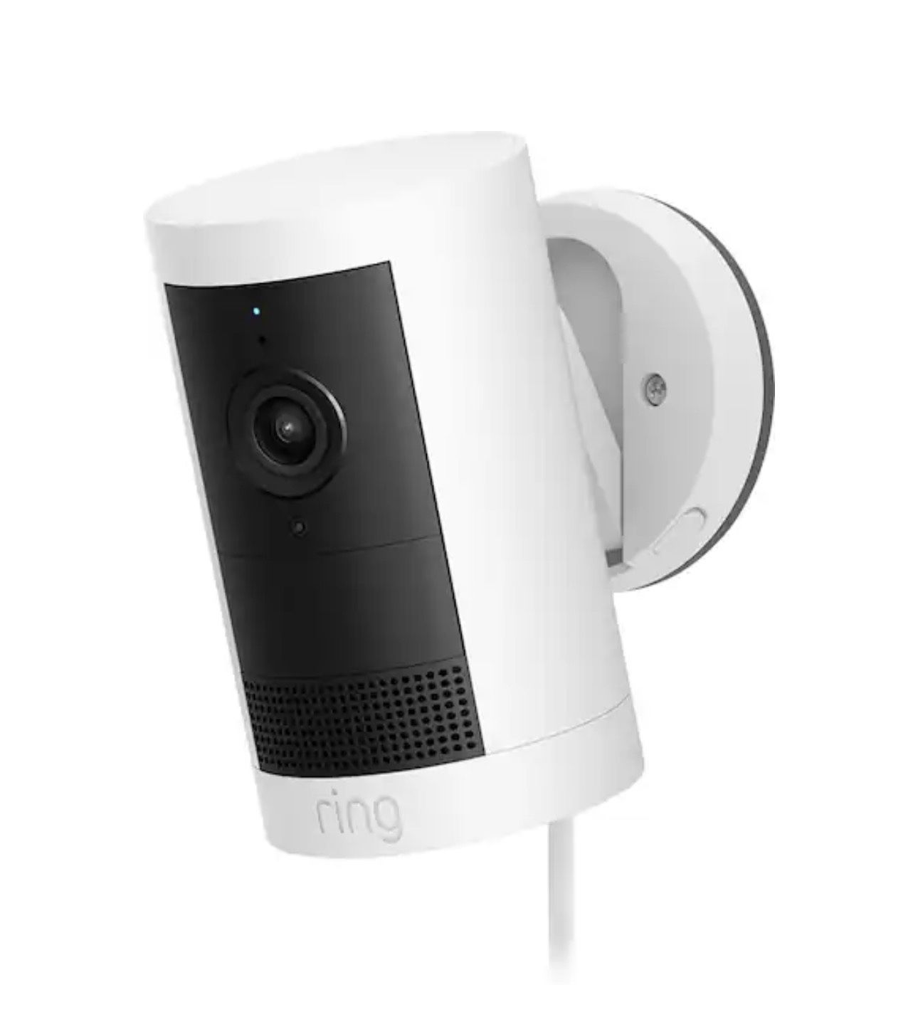 NIB Ring Outdoor Cam Plus, Plug-In Security Camera with 2K Video Low-Light Sight