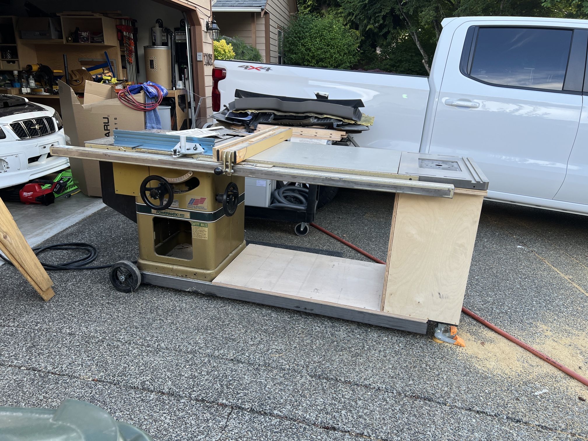 Powermatic Model 66 3 Phase 5 HP Table Saw Router Table And Phase