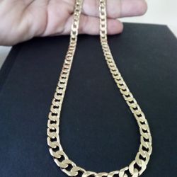 Gold 18 Cuban Plated Necklace Chain