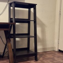 Brown 3-Tier Shelf / Side Table / Small Bookcase