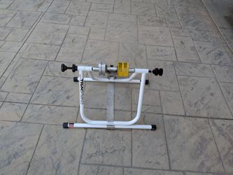 Vintage bicycle flywheel trainer