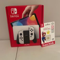 Nintendo Switch OLED Model With MicroSD Card
