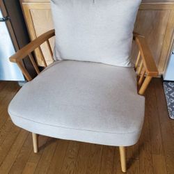 Wood Accent Chair 