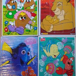 Four Wooden  Puzzles