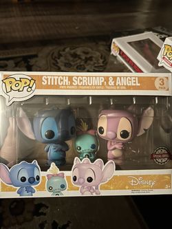 STITCH, SCRUMP, & ANGEL Funko Pop