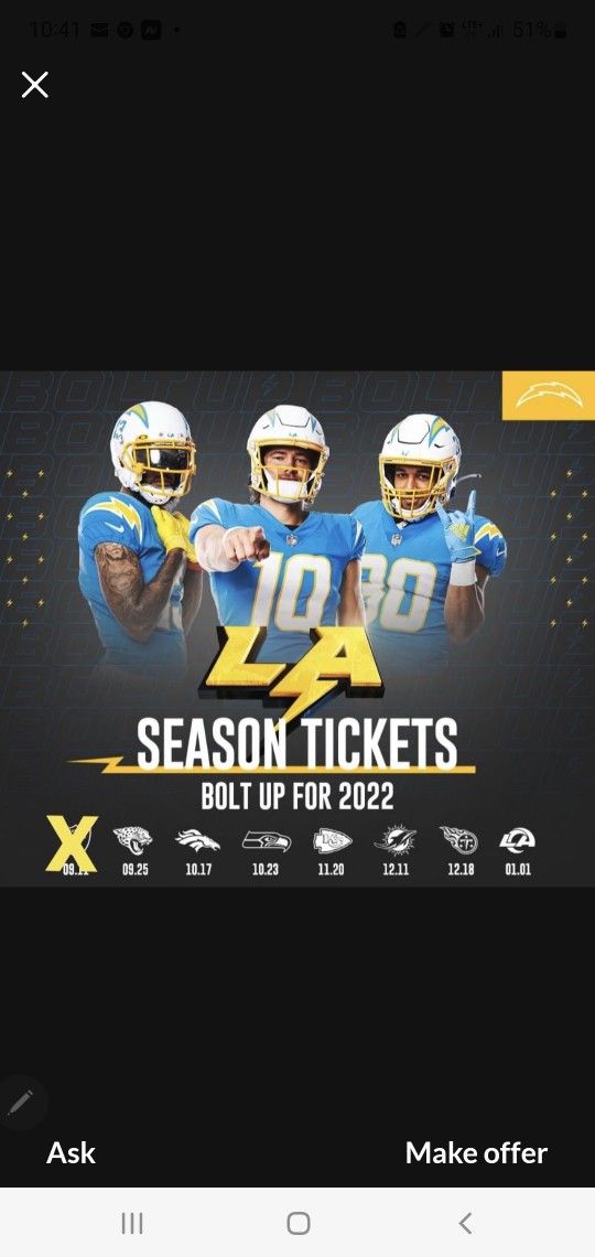 Chargers Tickets 