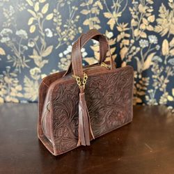 Mexican Crafts Leather Purse 