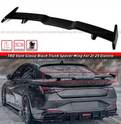21-25 Hyundai Elantra  TR Style Gloss Black Trunk Wing