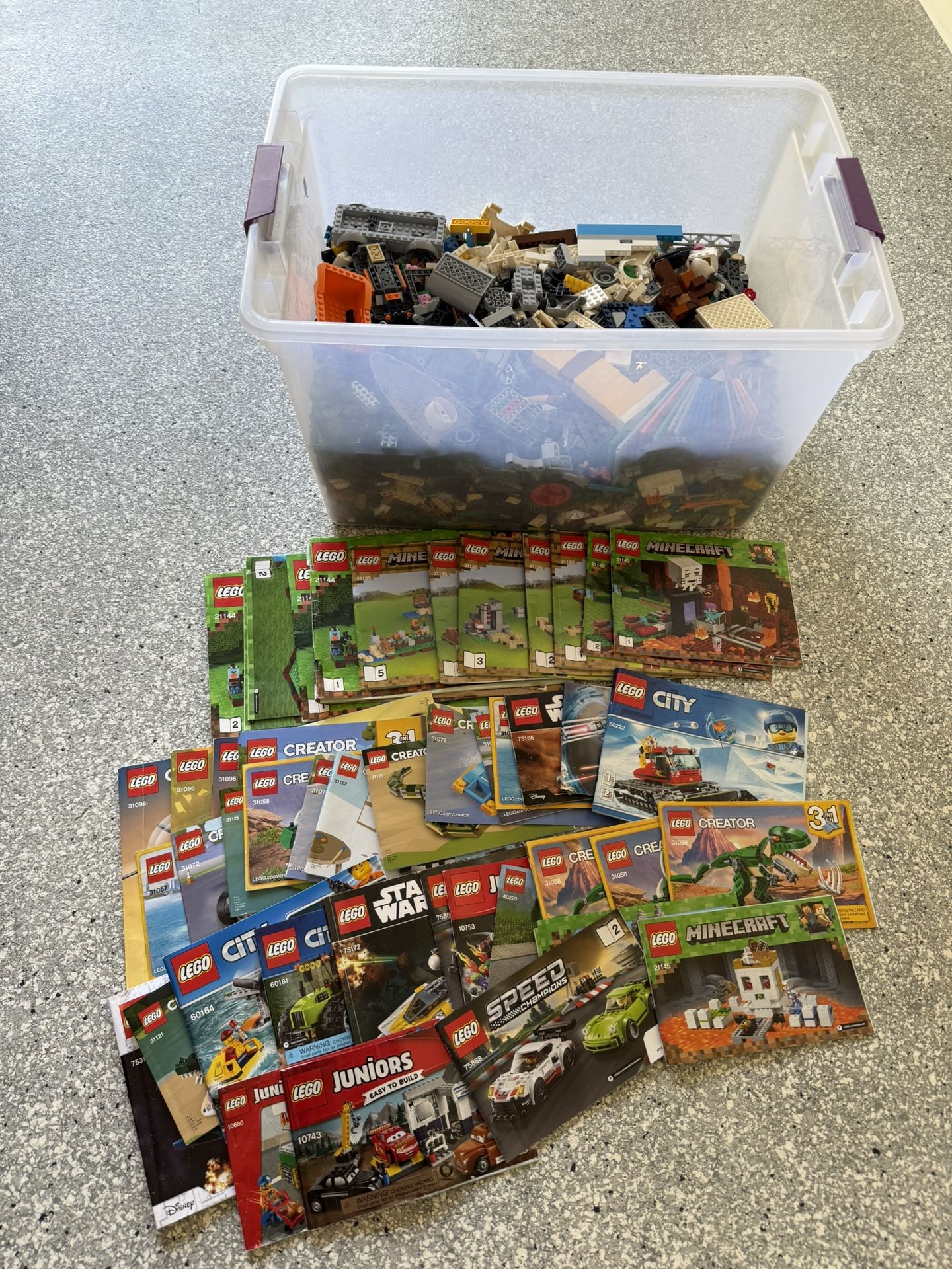 Lego Bulk Lot 21.6 Pounds Dozens Of Sets