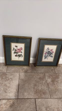Framed Roses’ prints