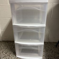 3 tier clear drawer 