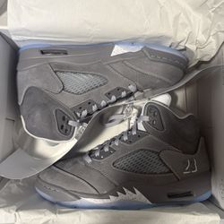 Wolf Gray 5s Size 9 Brand New 