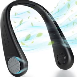 Neck Air Conditioner with Semiconductor Cooling Portable Fan USB Rechargeable