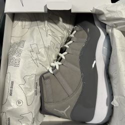  2021 Nike Air Jordan 11 Retro High Cool Grey Size 12 No Box/No insoles Preowned comes with replacement box/insoles Men worn 2x