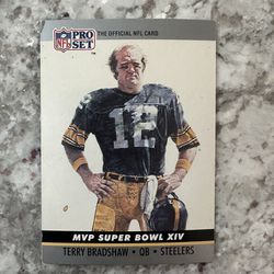 TERRY BRADSHAW Football PRO SET CARD THE OFFICIAL