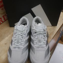 adidas adiZero Evo SL Silver Metallic Iron Mens Size 11 1/2 Brand New Run Club.