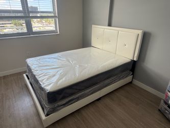 Full size Bed Frame with mattress set. All new furniture free delivery free installation