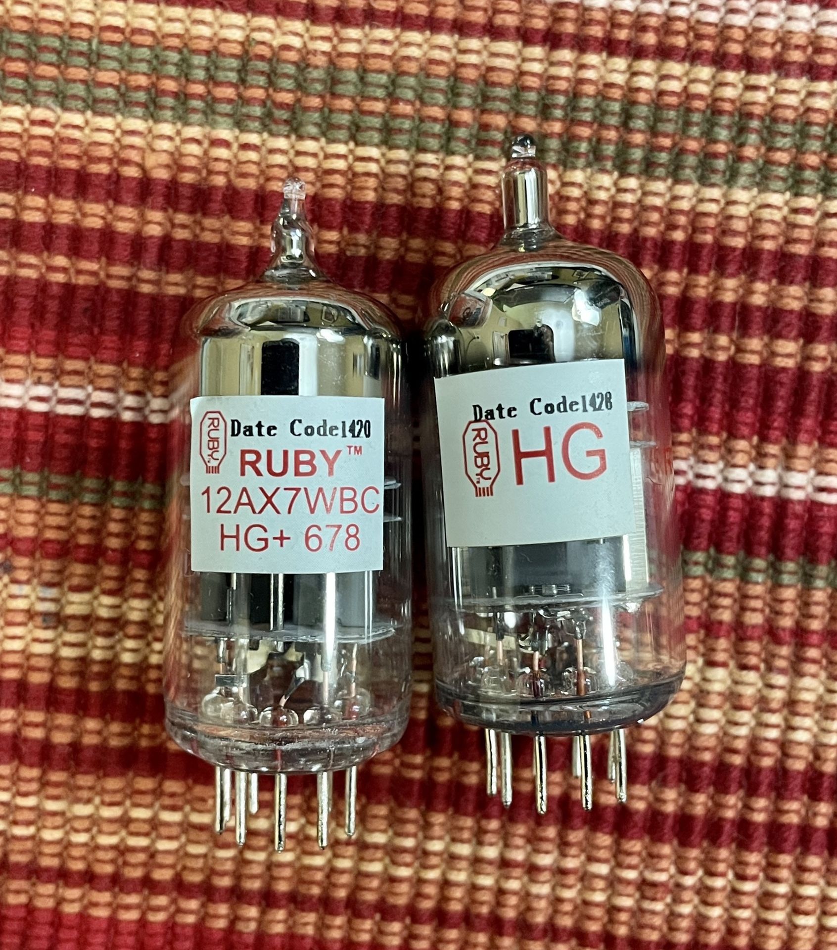 Matched Pair Ruby Tubes Amplifier Tubes