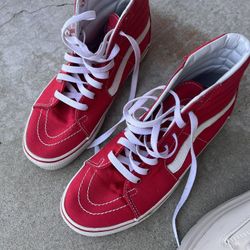 Red Vans And Brand New Nike Roshi’s Both Size 9