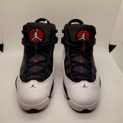 Air Jordan 6 Rings White/Black/Red Size Y 5.5