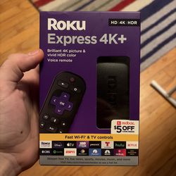 Roku Express 4K+ Streaming Media Player with Voice Remote