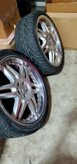 TRADE 20IN 5X112 BRABUS STYLE AFTERMARKET WHEELS WITH CUSTOM POLISHED LIPS