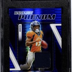 2023 DONRUSS OPTIC RP-MMI MARVIN MIMS ROOKIE PHENOM MATERIAL BLUE HYPER PRIZM