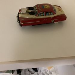 Vintage Tin Police Car
