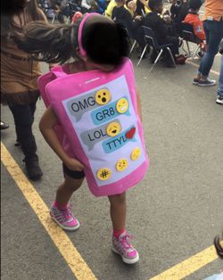 Emoji phone costume