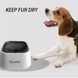 No Spill Dog Bowl With Brush 