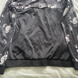 Guess Unisex Floral Full Zip Soft Shell Jacket