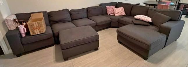 Beautiful Grey Sectional