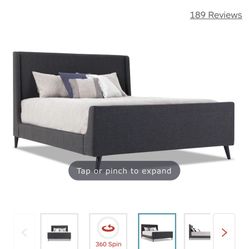 Queen Bedframe Mattress & Boxspring