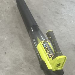 RYOBI ONE+ 18-Volt Lithium-Ion Cordless Leaf Blower. No batter. Bring one to test. Used in good condition with minor cosmetic blemishes such as scratc