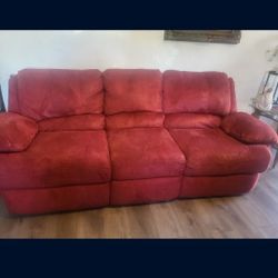 Red Recliner Sofa