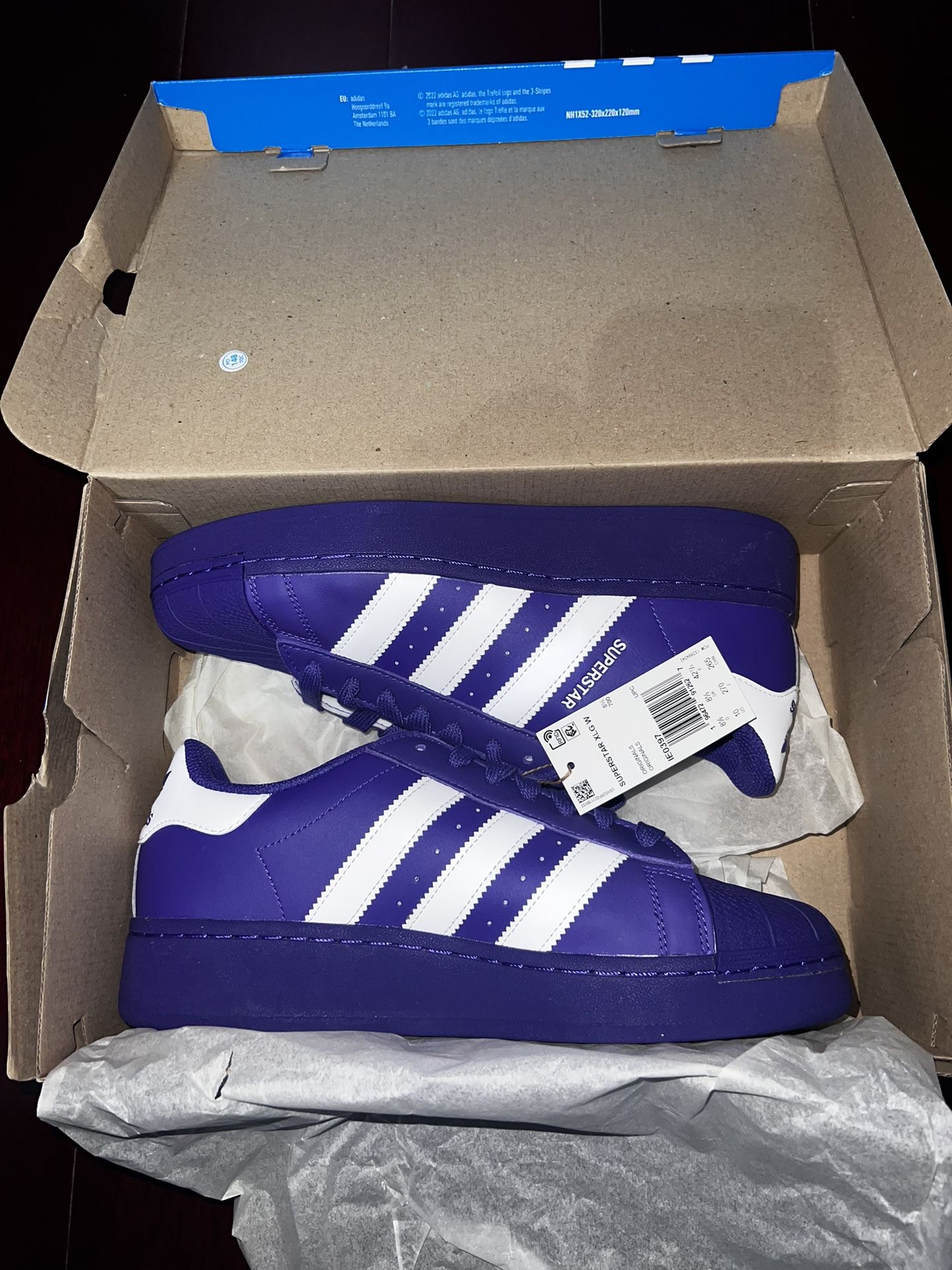 Adidas Superstar XLG ‘Purple’ (Brand New) size 10 Women’s