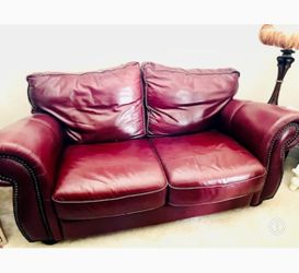 Leather Loveseat